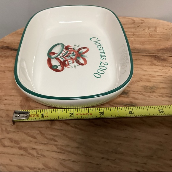 Vintage Christmas 2000 - Ceramic Crafted Dish / Tray / Decor by Pfaltzgraff USA - Picture 9 of 11